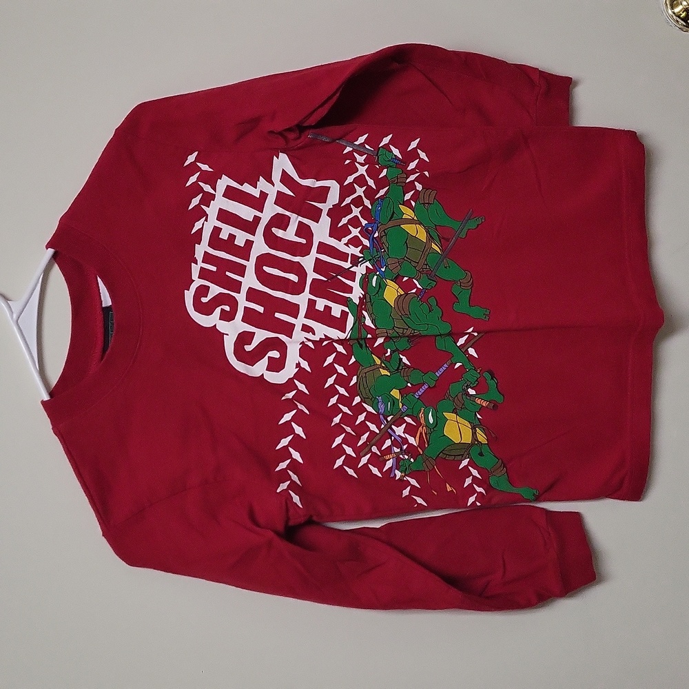Vintage Teenage Mutant Ninja Turtles Red Long Sleeve Shirt
